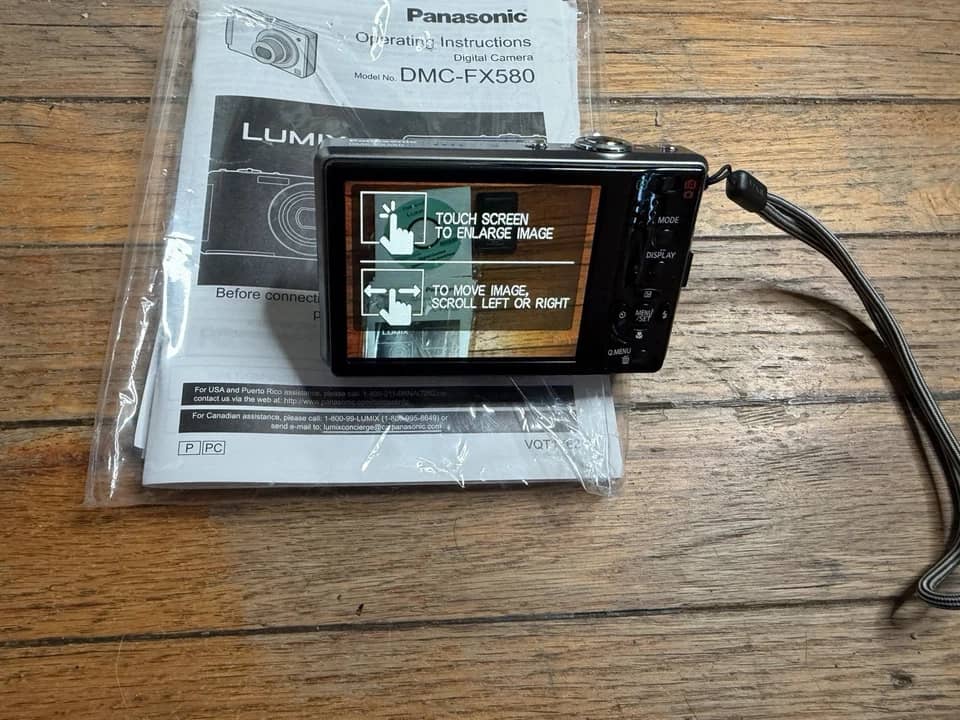 Panasonic LUMIX FX580 Digital Cameras Silver New Body Only