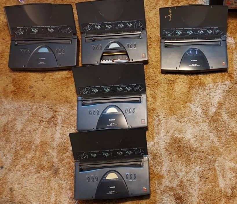 Canon BJ-30;BJ-70, BJ-80 Printers Used - Good