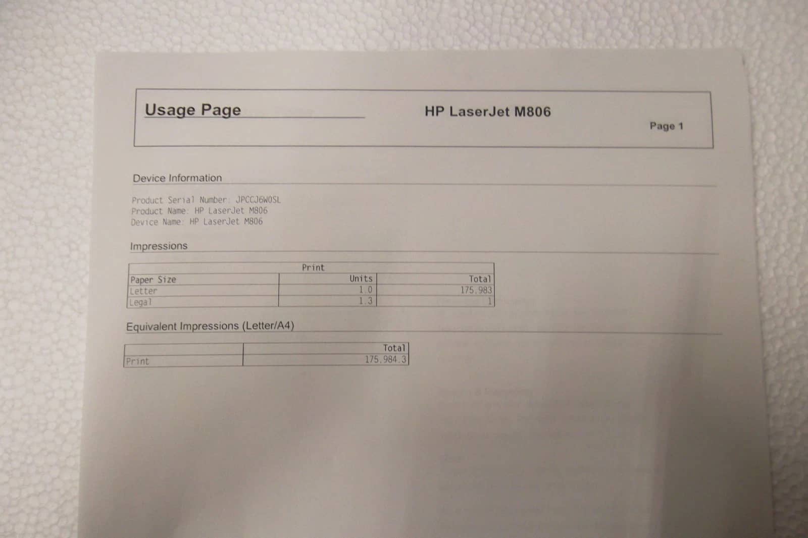 HP M806X, M806X+ Printers Used - Good