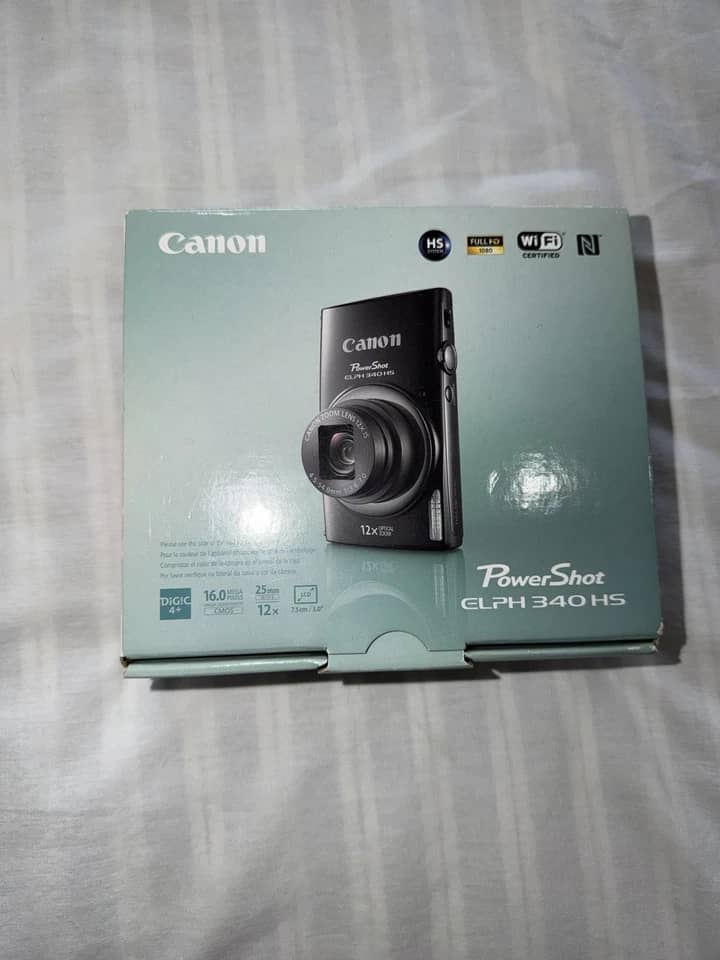 Canon PowerShot ELPH 340 HS Digital Cameras Silver New Body Only