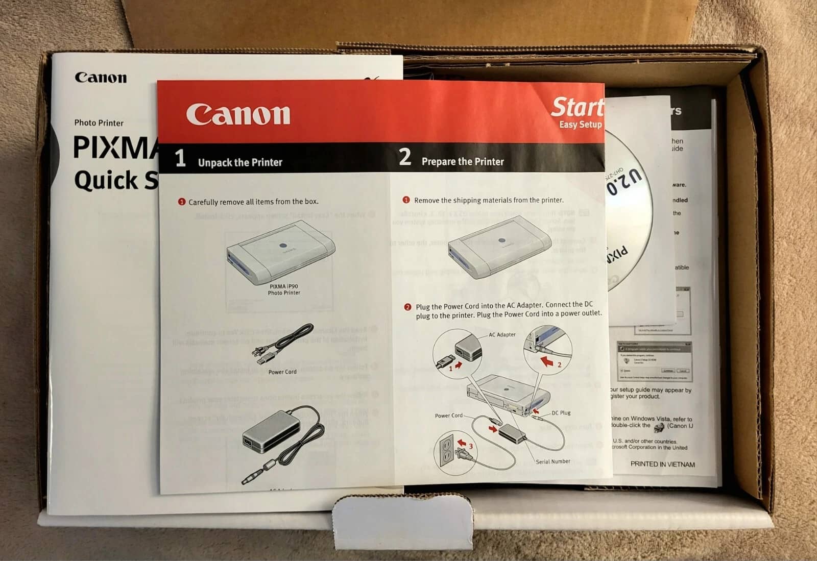 Canon Pixma iP90v Printers Open-Box Excellent
