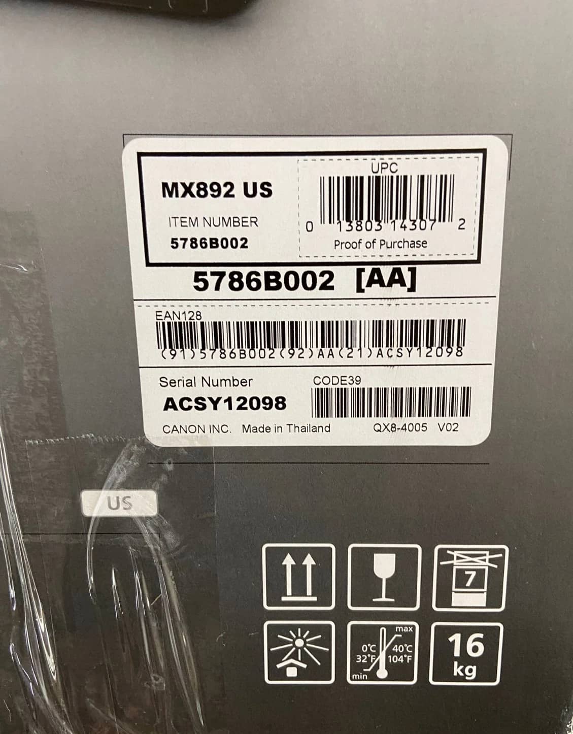 Canon Pixma MX892 Printers New