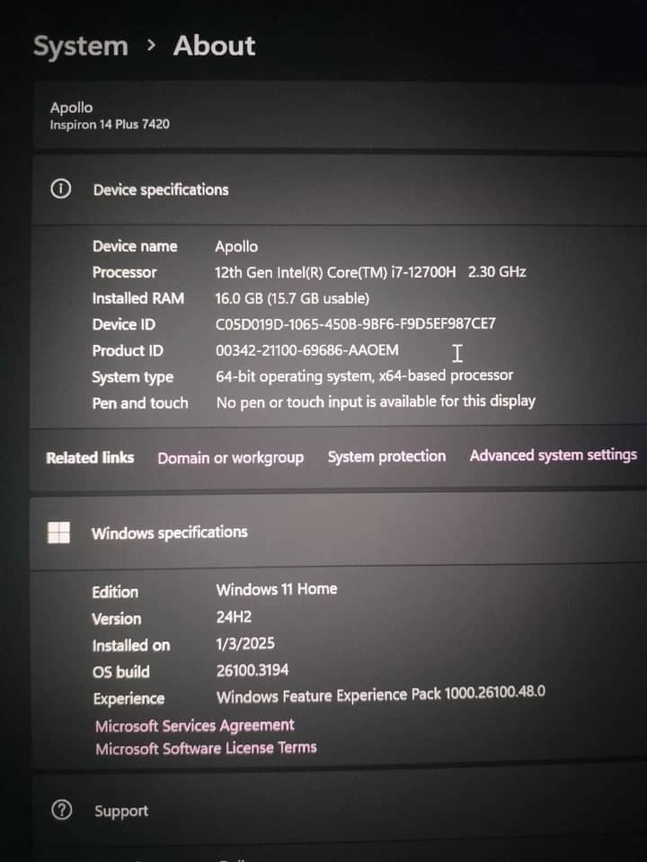 Dell Inspiron 7420 Computers