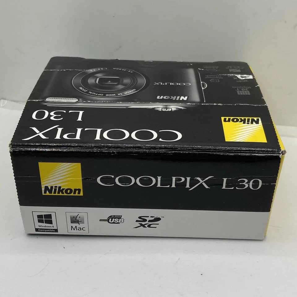 Nikon COOLPIX L30 Digital Cameras Silver Used - Good Body Only