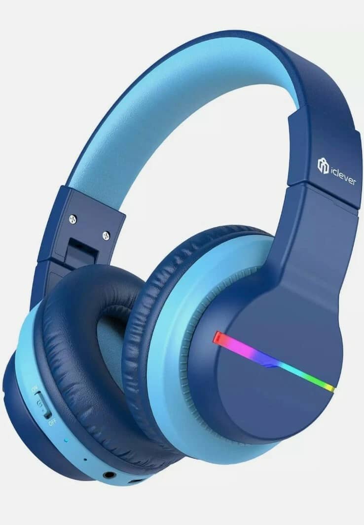 iClever BTH12-Blue Headphones & Earbuds New
