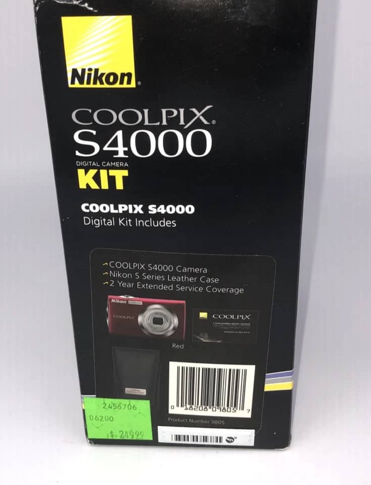 Nikon COOLPIX S4000 Digital Cameras Black New Body Only