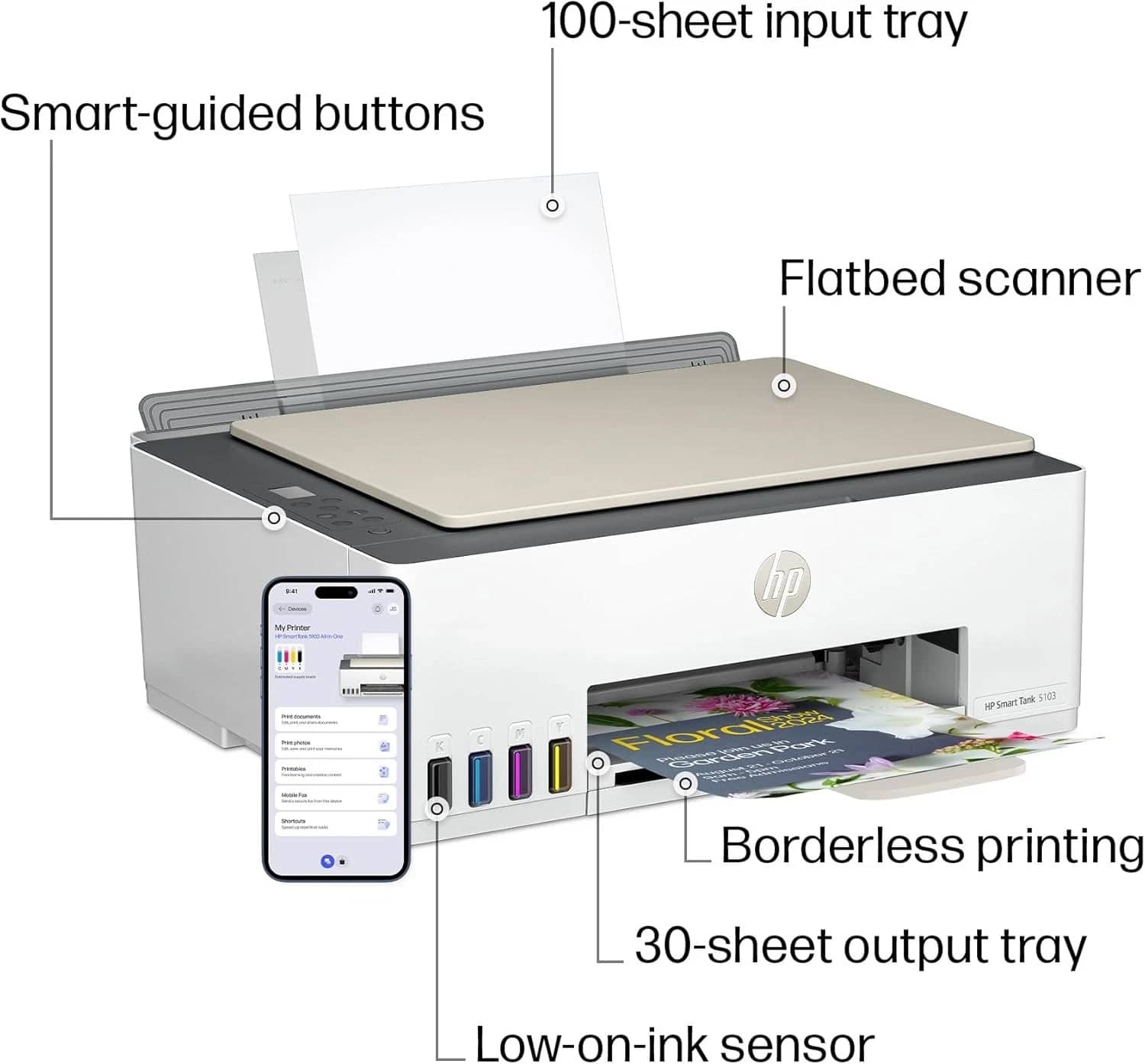 HP Smart Tank 5103 Printers New
