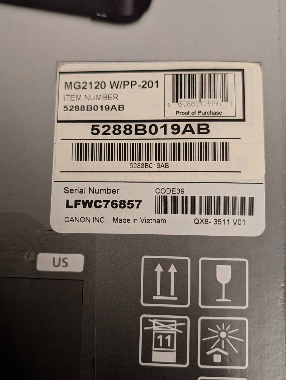 Canon Pixma MG2120 Printers New