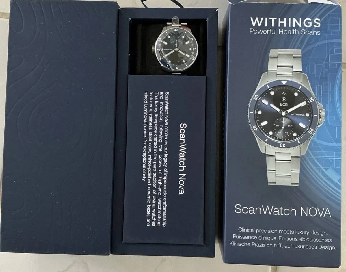 Withings ScanWatch Nova Smartwatches Blue 42mm New