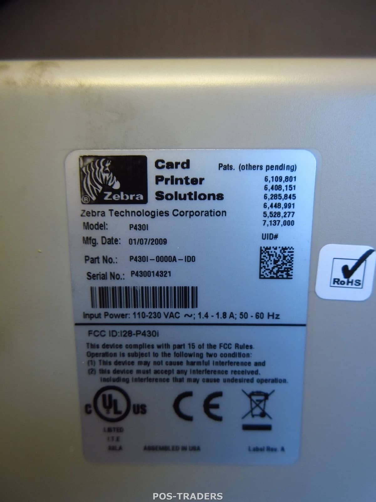 Zebra P430i Printers New