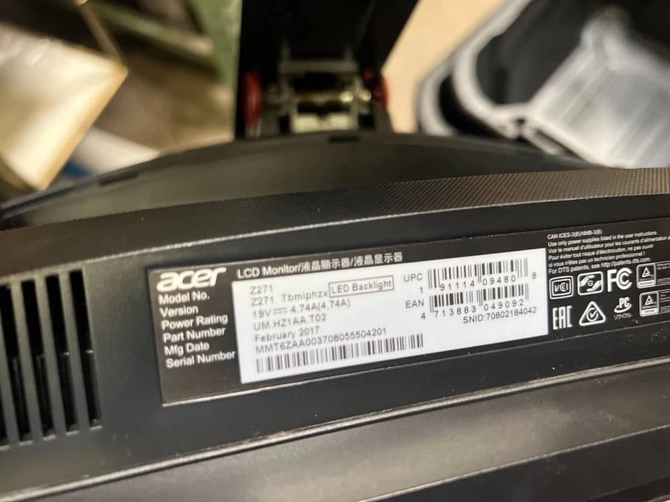 Acer Z27 Monitors