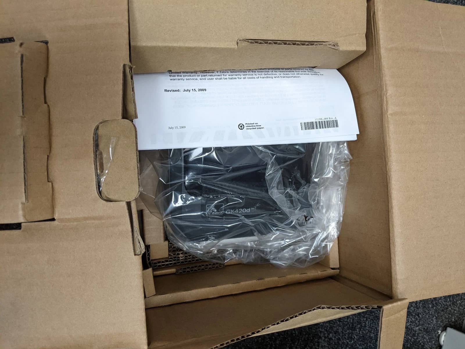 Zebra Monochrome Printers New