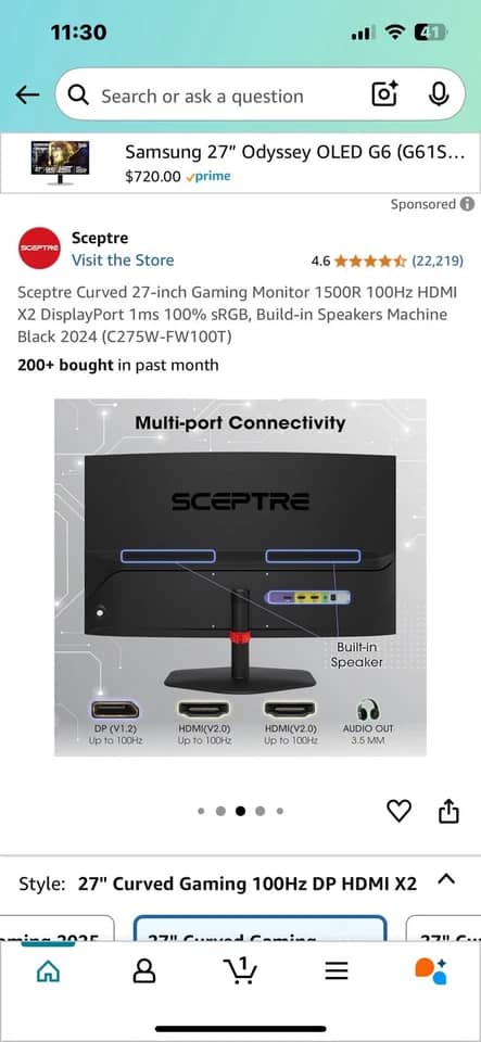Sceptre SE2723DS Monitors