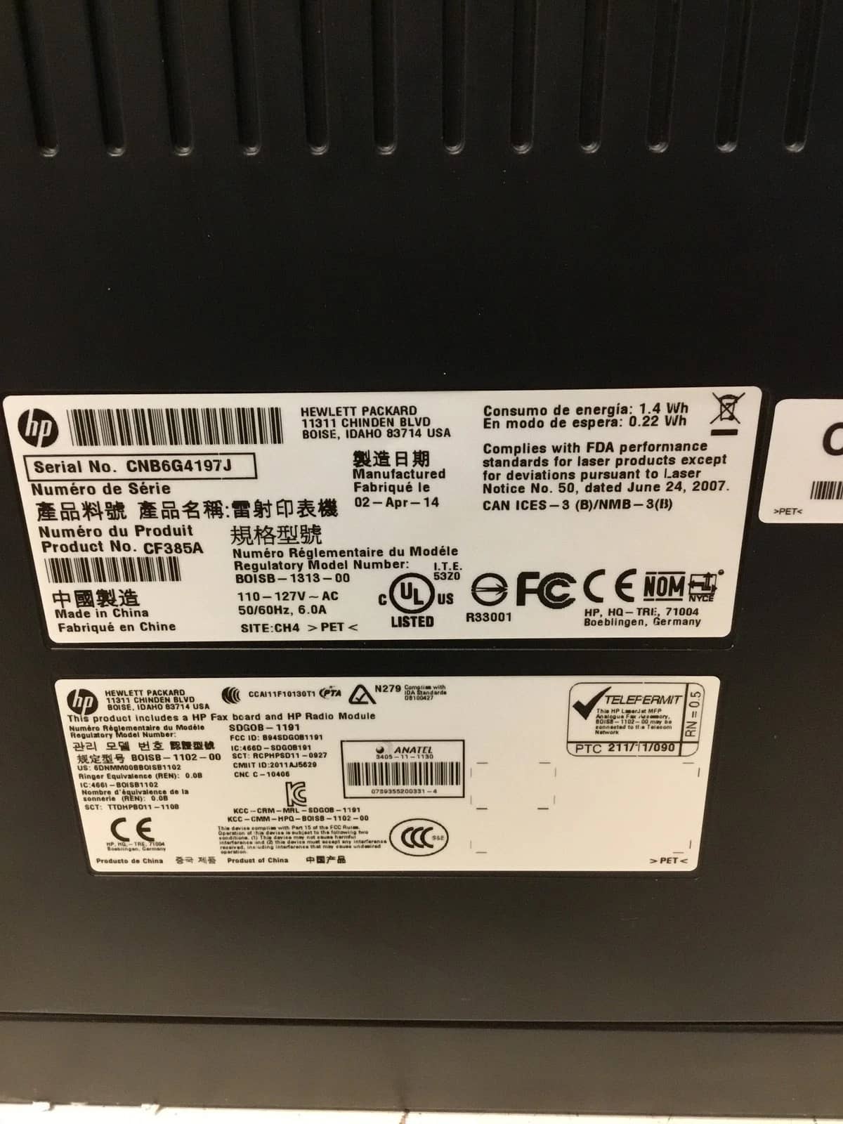 HP Color Laserjet Pro MFP M476nw Printers Used - Good