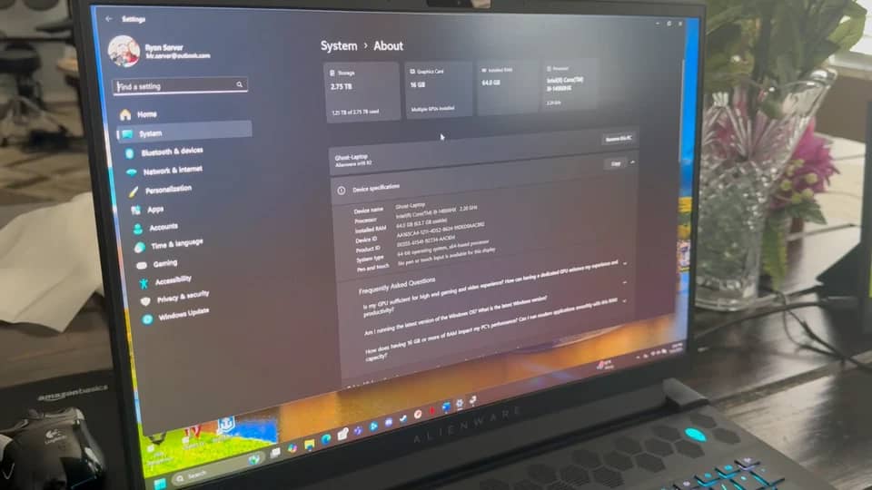 Dell Alienware m18 R2 Computers