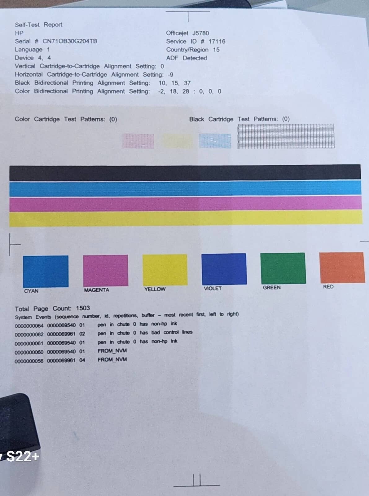HP OfficeJet J5780 Printers Used - Good