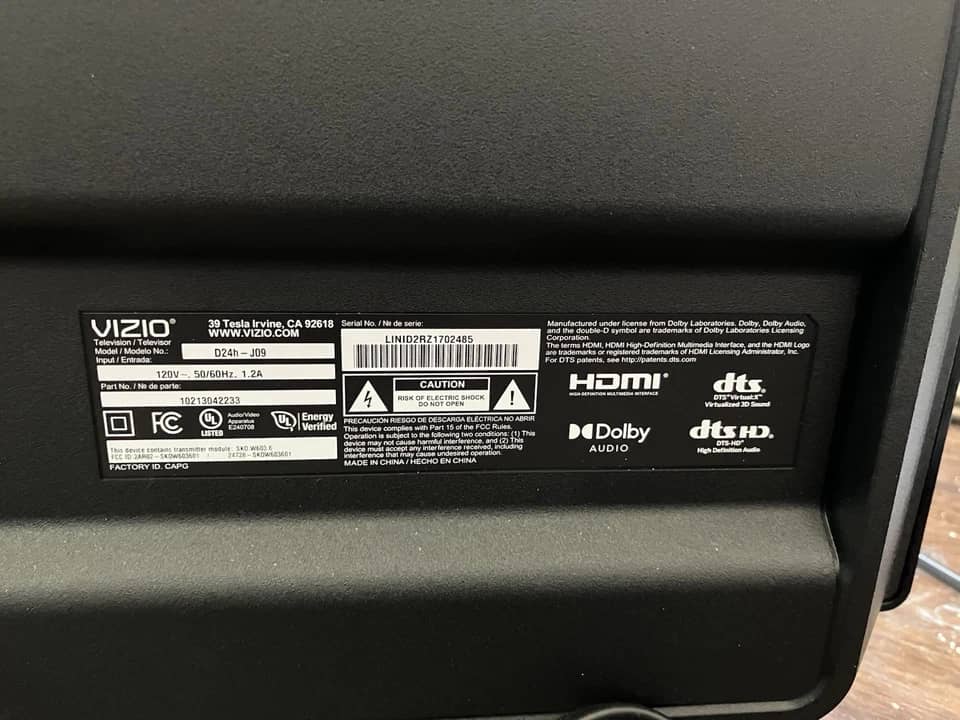 VIZIO d24f-j09 TVs