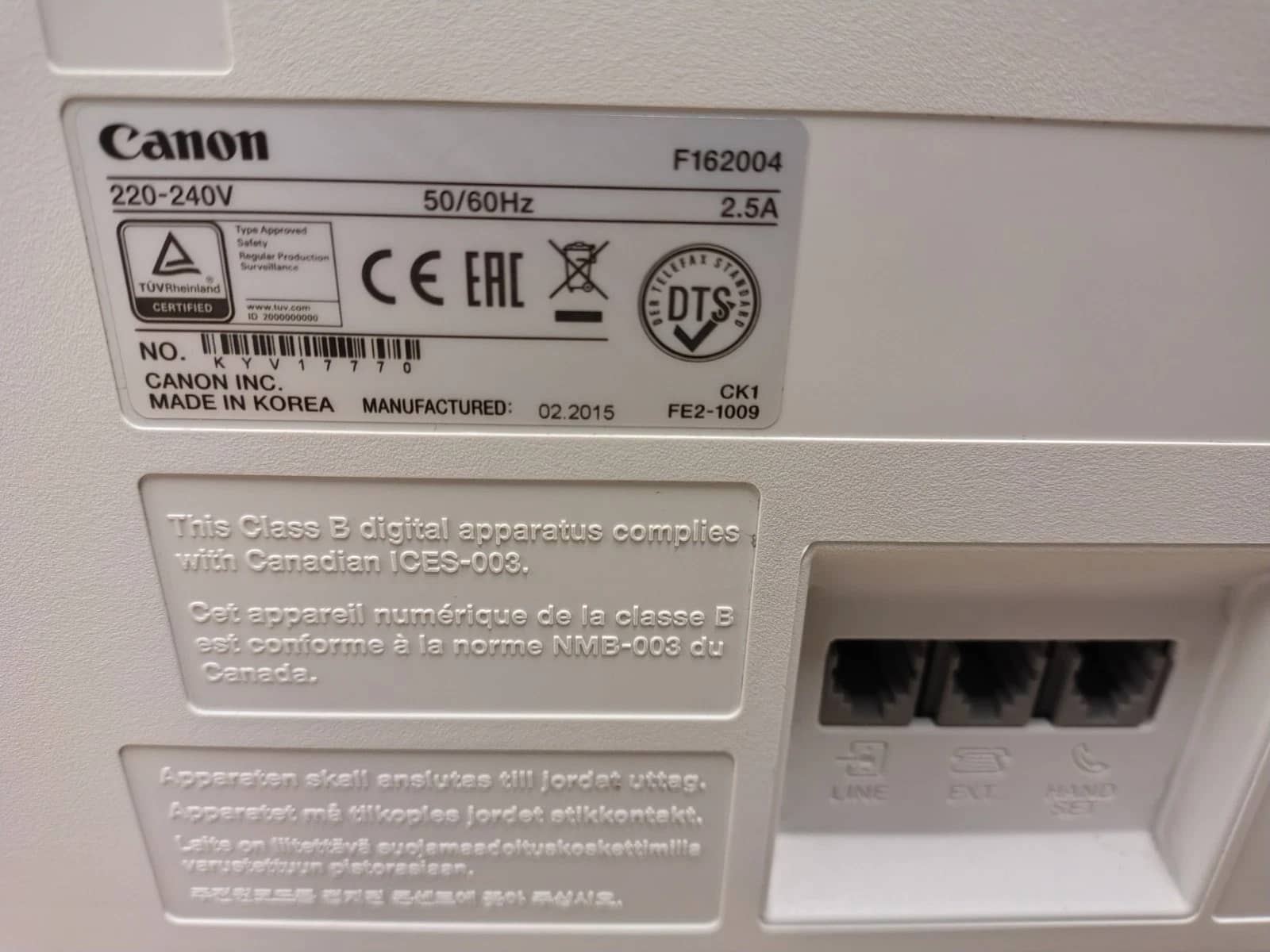 Canon i-SENSYS FAX-L150 Printers Used - Good