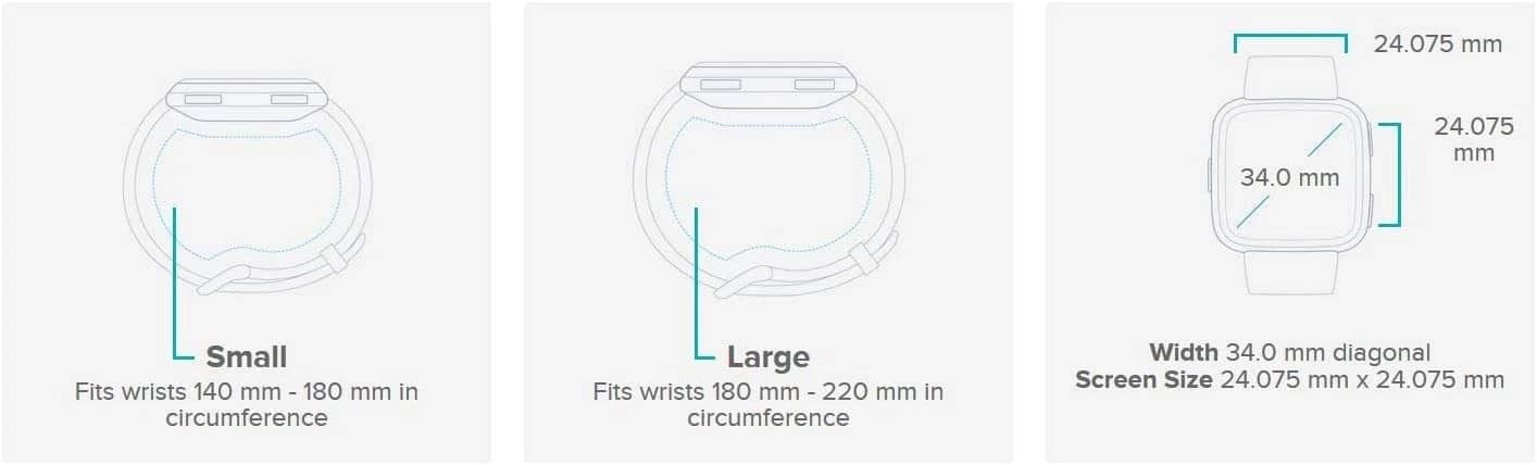 Fitbit Versa Smartwatches Rose Gold 40mm New