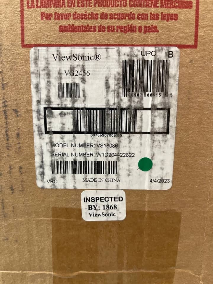 ViewSonic VG2456 Monitors