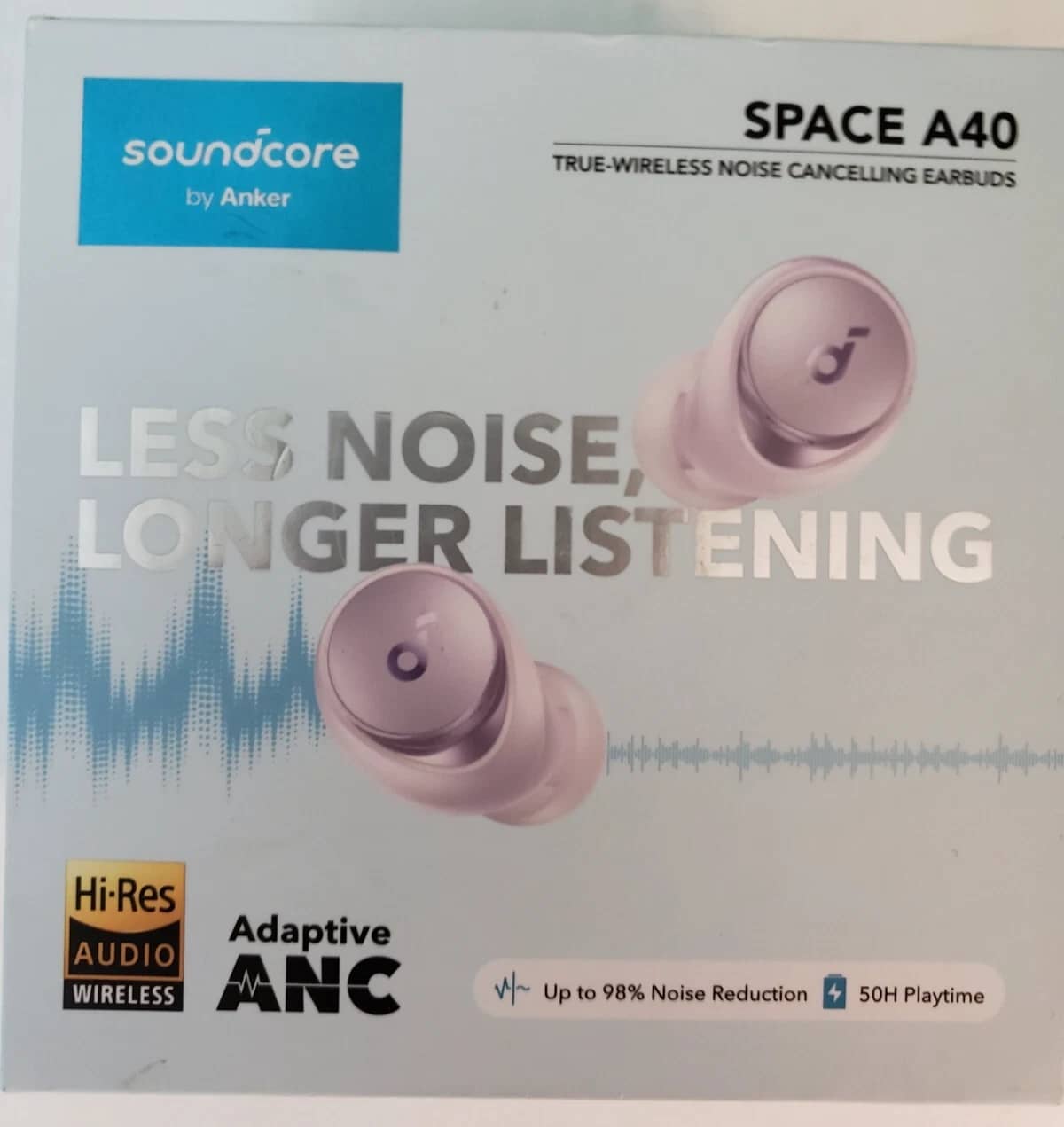 Soundcore Space A40 Headphones & Earbuds Black New