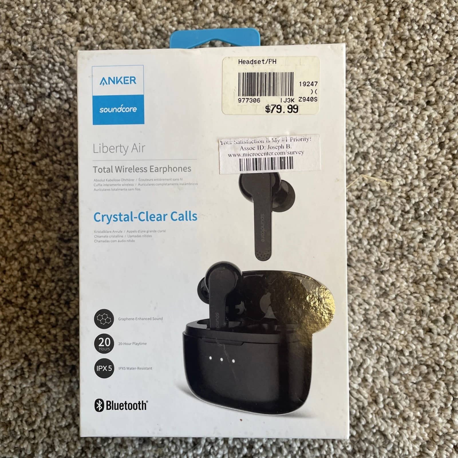 Soundcore A3902 Headphones & Earbuds Black New