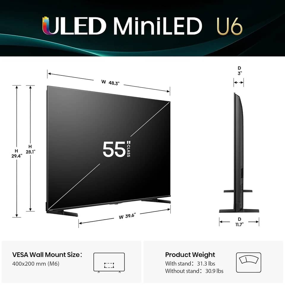 Hisense U65QF TVs