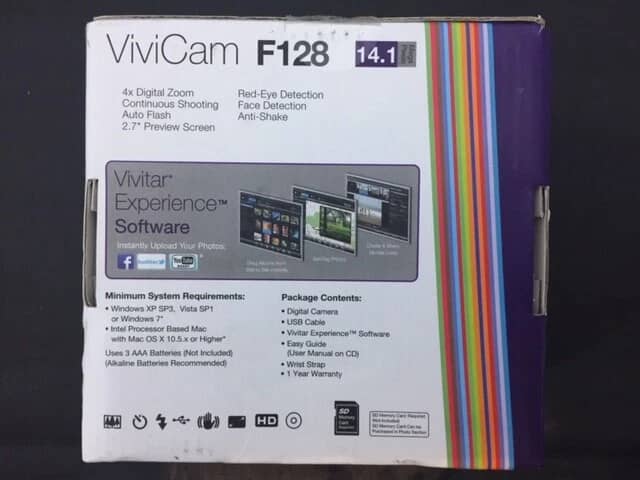 Vivitar F128 Digital Cameras Blue New Body Only