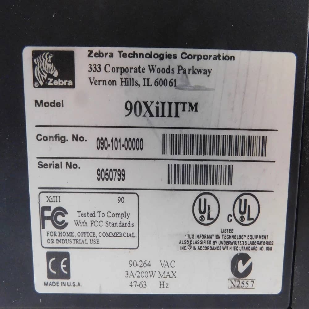Zebra 90XiIII Printers New