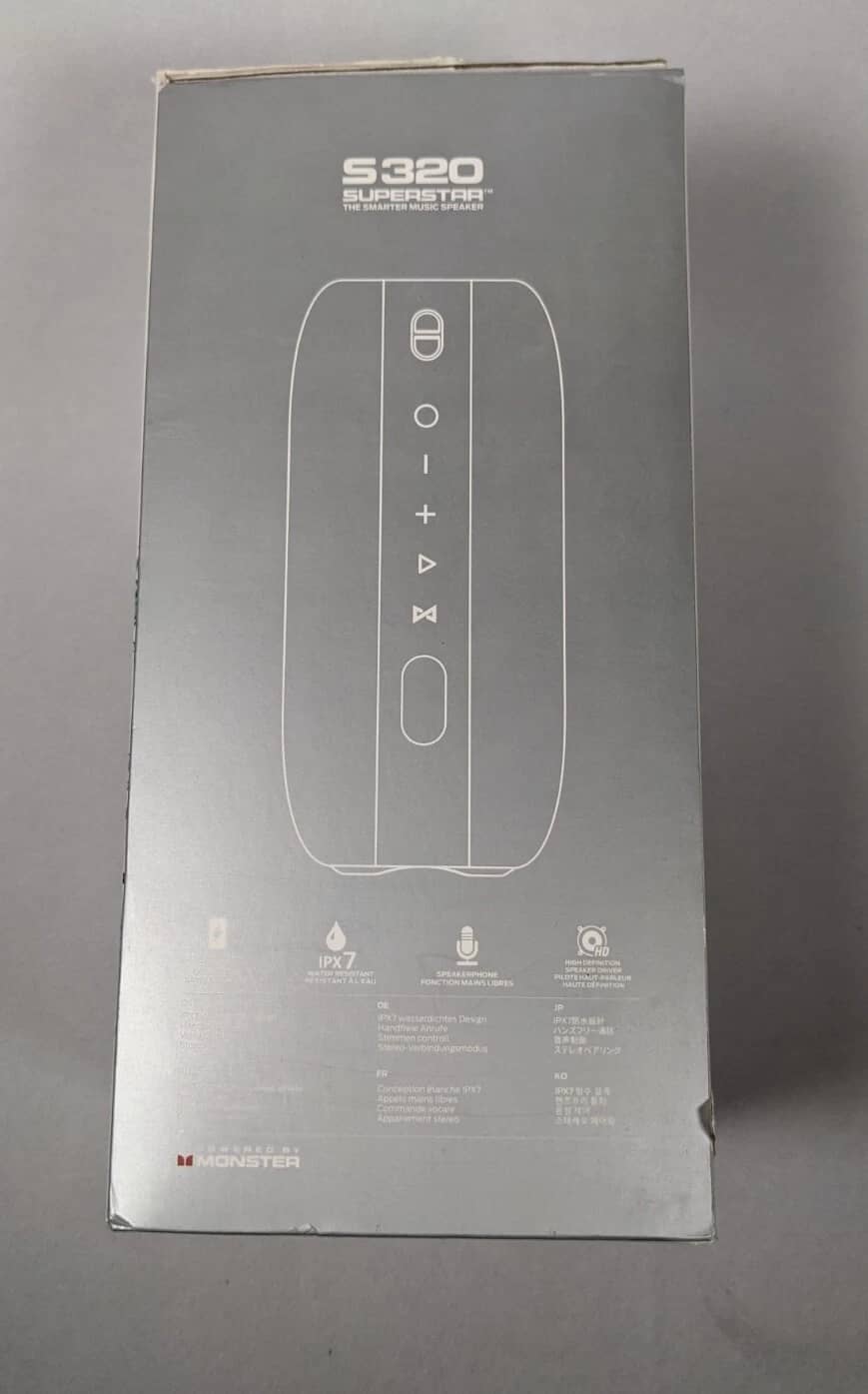 Monster S320 Portable Bluetooth Speakers Black New