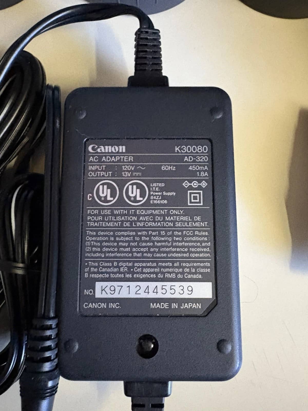 Canon BJC-85 K10190 Printers Used - Good