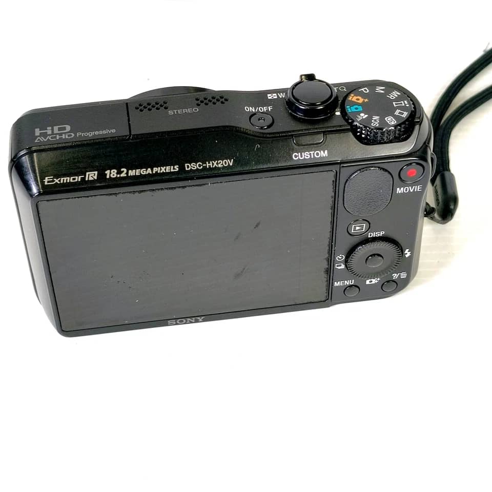 Sony Cyber-shot DSC-HX20V Digital Cameras Black Used - Good Body Only