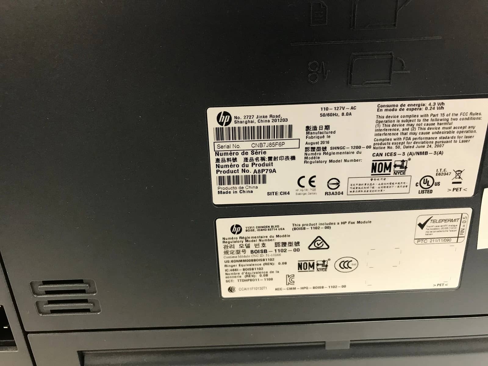 HP Laserjet Pro MFP M521dn Printers Refurbished - Excellent
