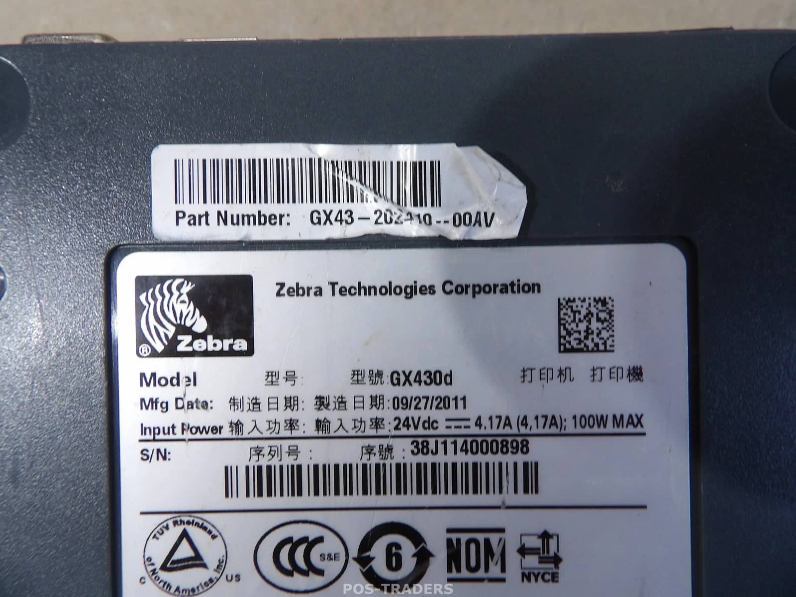 Zebra GX430D Printers Used - Good
