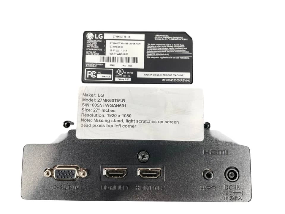LG 27MK60TM-B Monitors