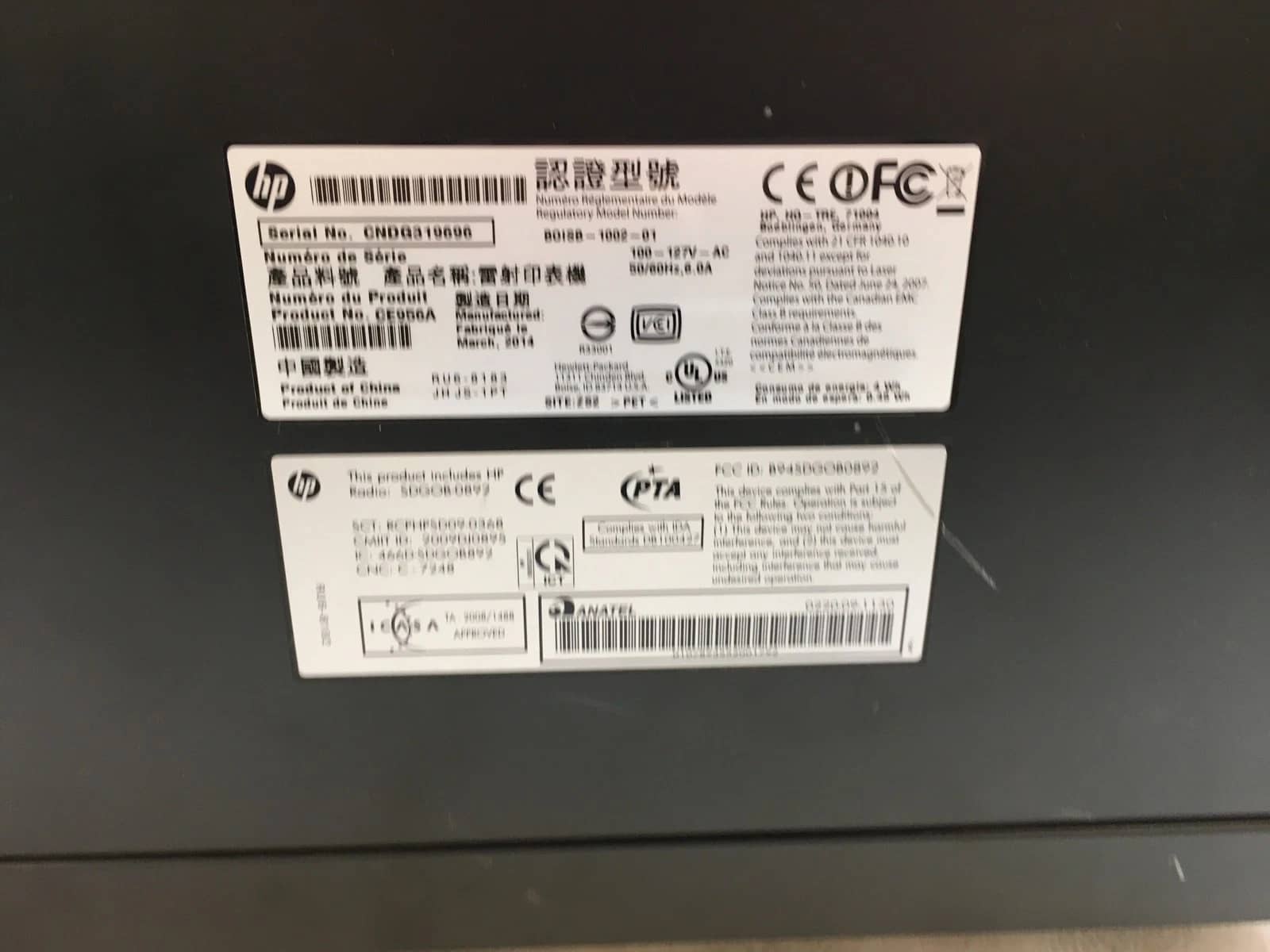 HP Laserjet 400 Color M451nw Printers Used - Good