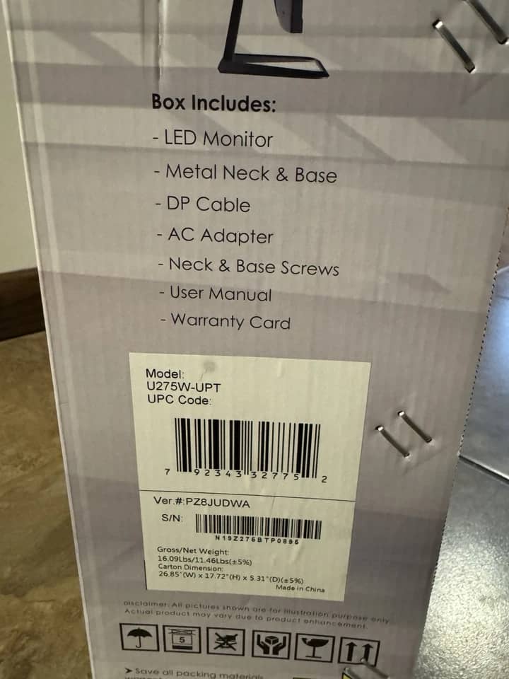 Sceptre U275W-UPT Monitors
