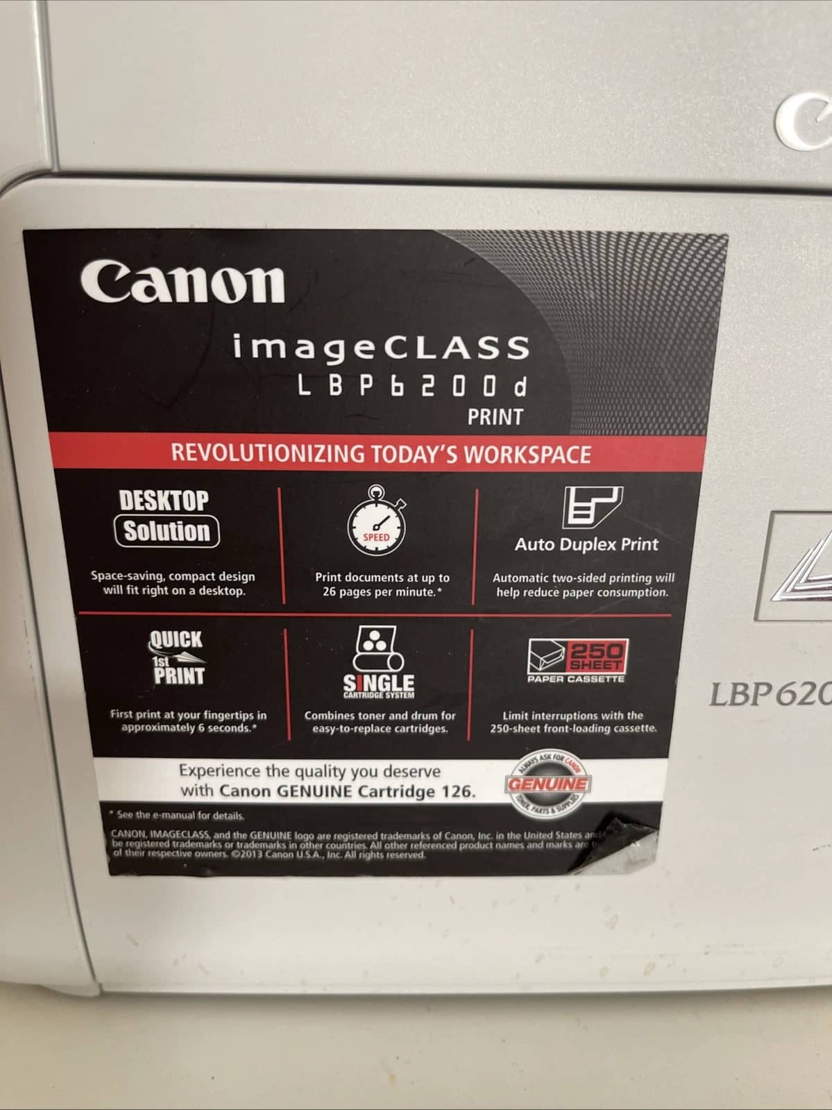 Canon imageCLASS LBP6200d Printers New