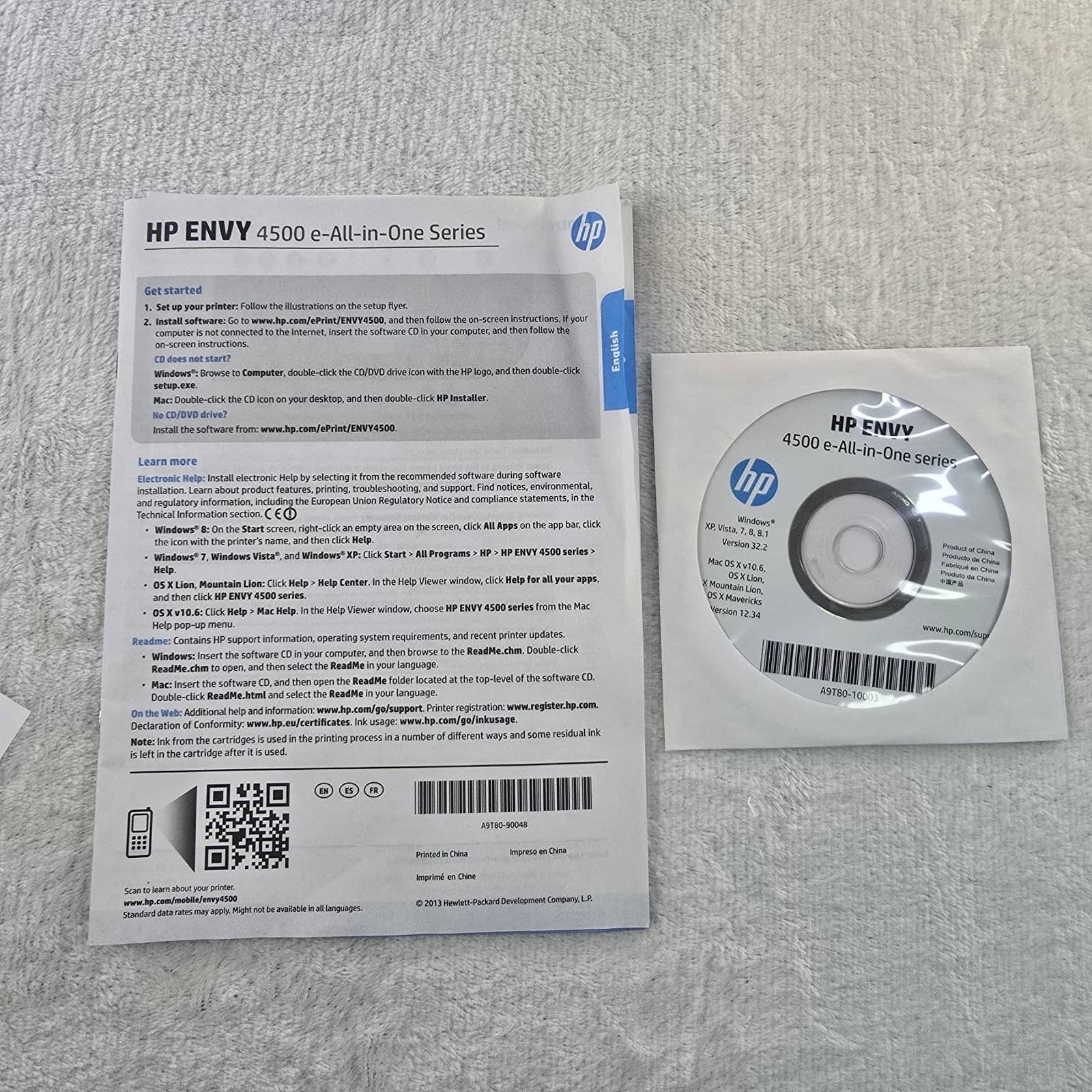 HP Envy 4501 Printers Used - Good