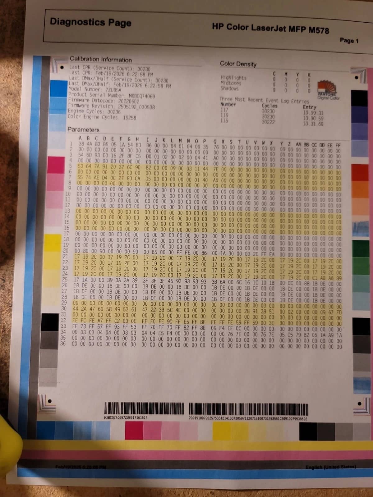HP M578dn Printers Used - Good