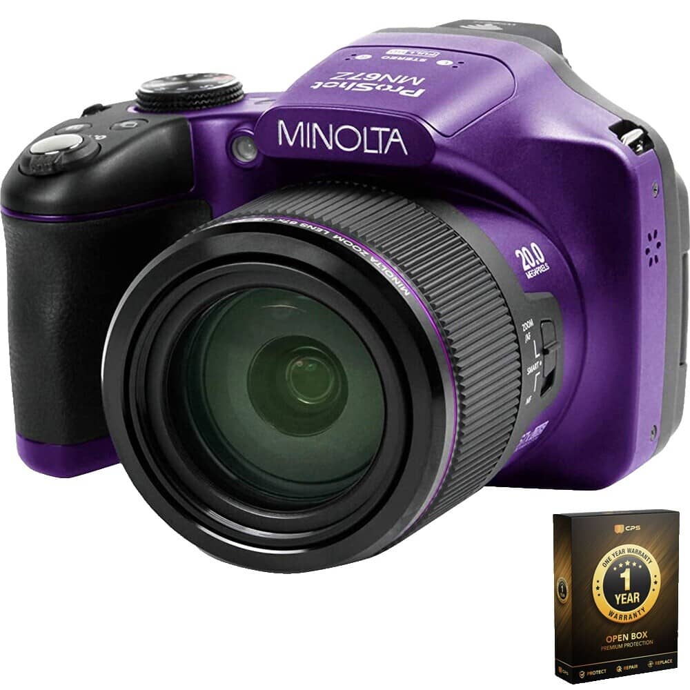 Minolta MN53Z FHD Digital Cameras Purple Open-Box Excellent Body Only
