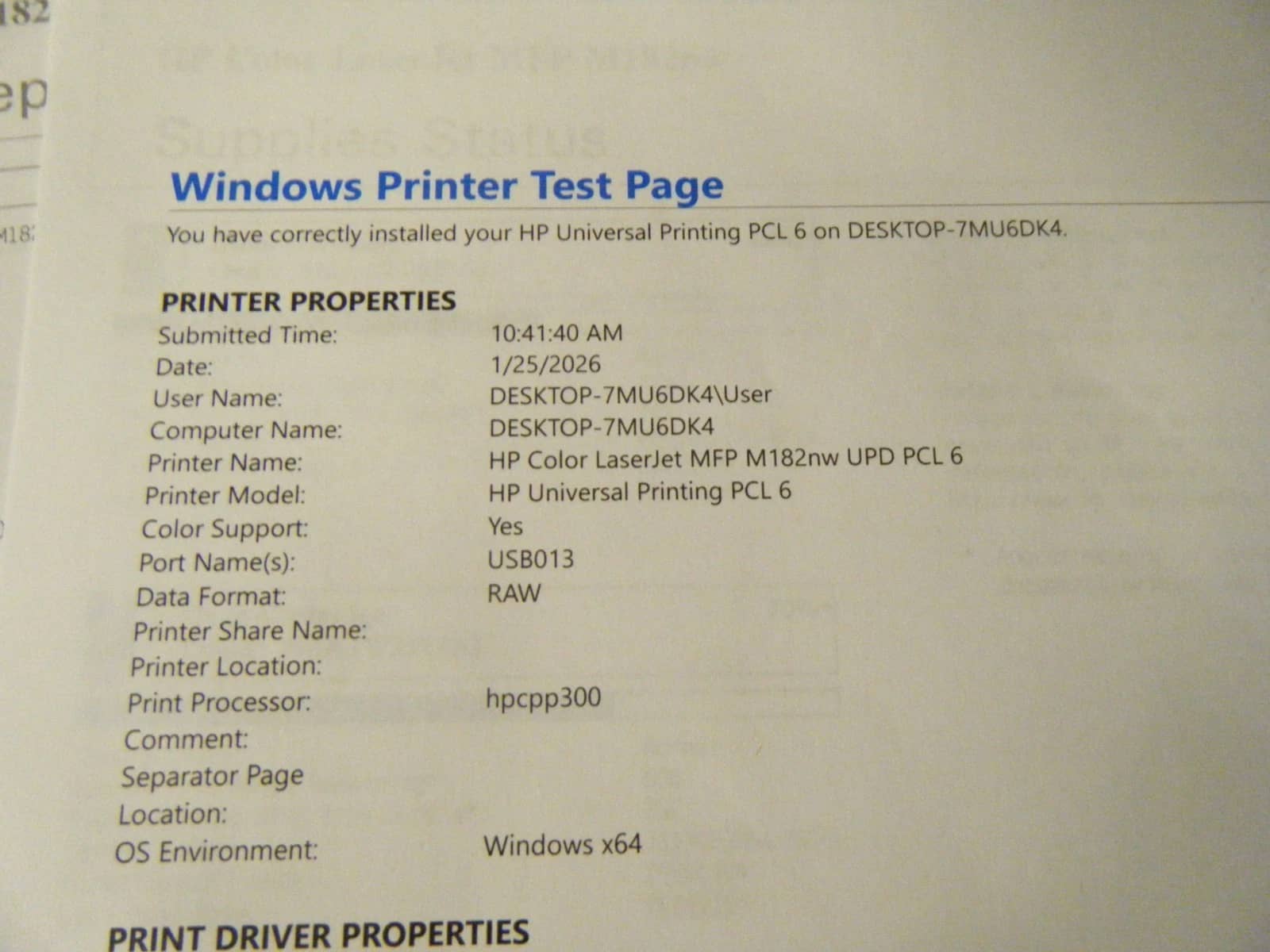 HP MFP 182NW Printers Used - Good