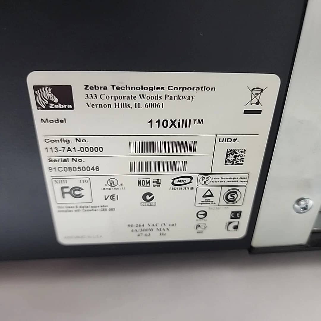 Zebra 110Xi111 plus Printers For parts or not working