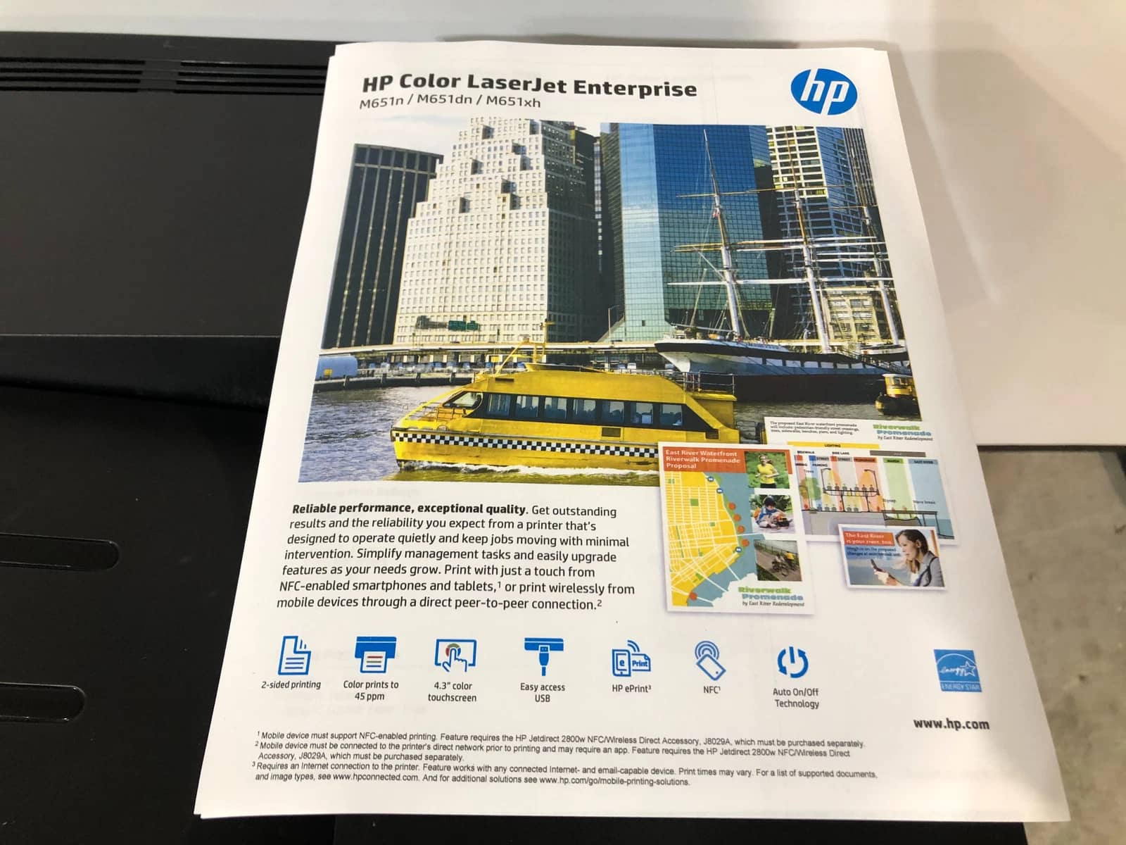 HP Color Laserjet Enterprise M651 Printers Used - Good