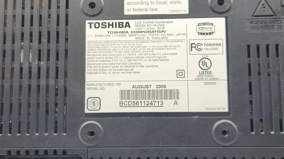 Toshiba V-Series V505-H19 TVs