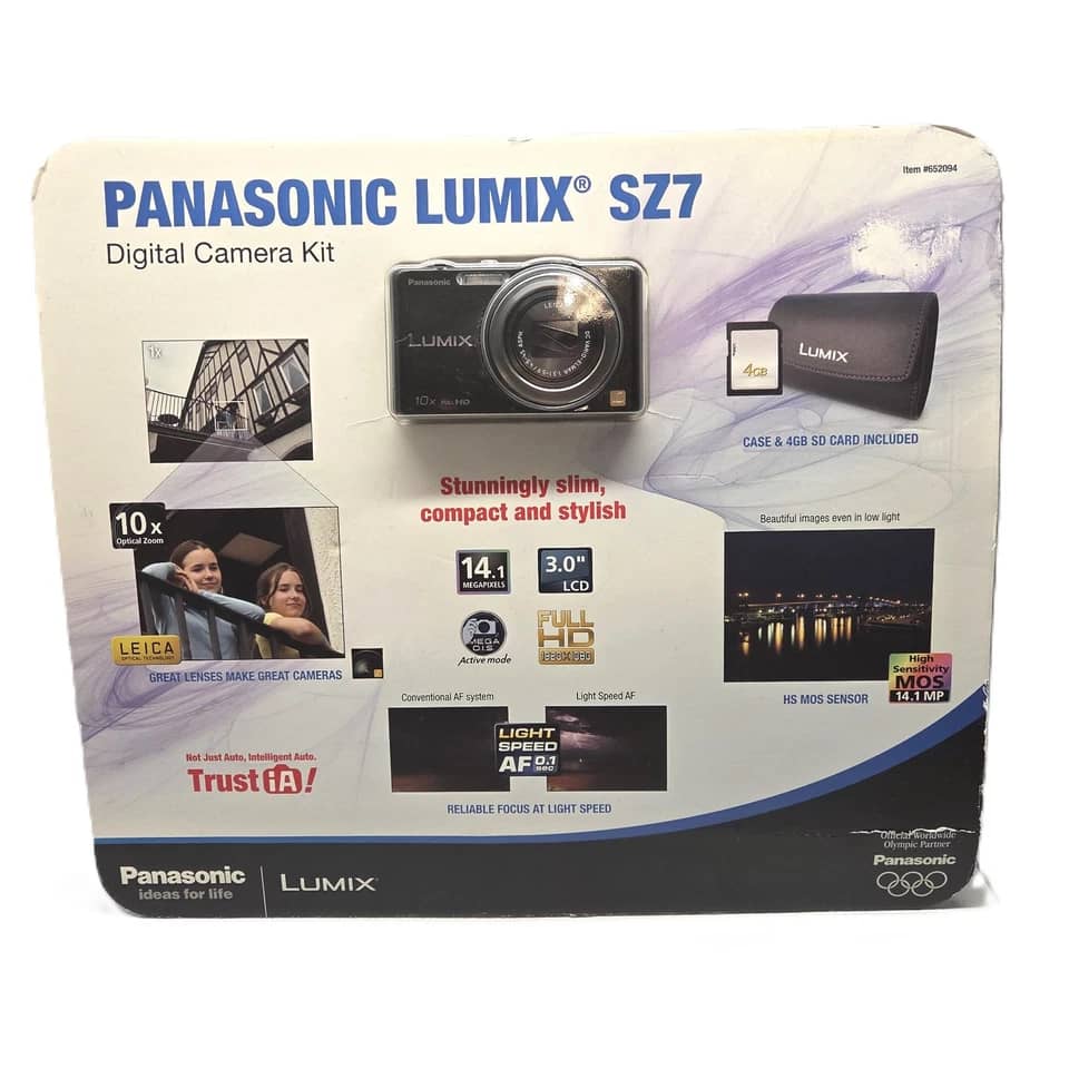 Panasonic LUMIX SZ7 Digital Cameras White Used - Good Body Only