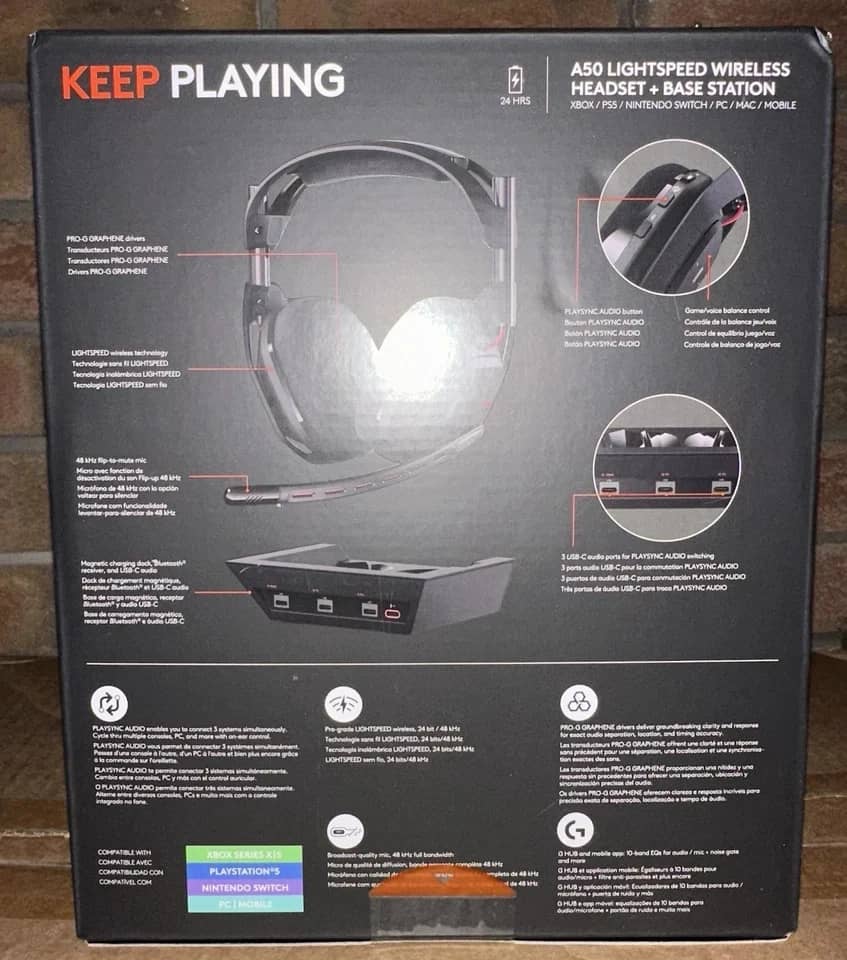 Logitech A50 Headphones & Earbuds 