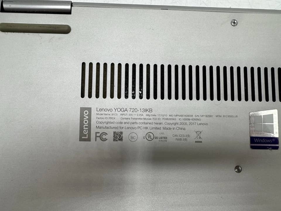 Lenovo Yoga 720-13IKB Computers