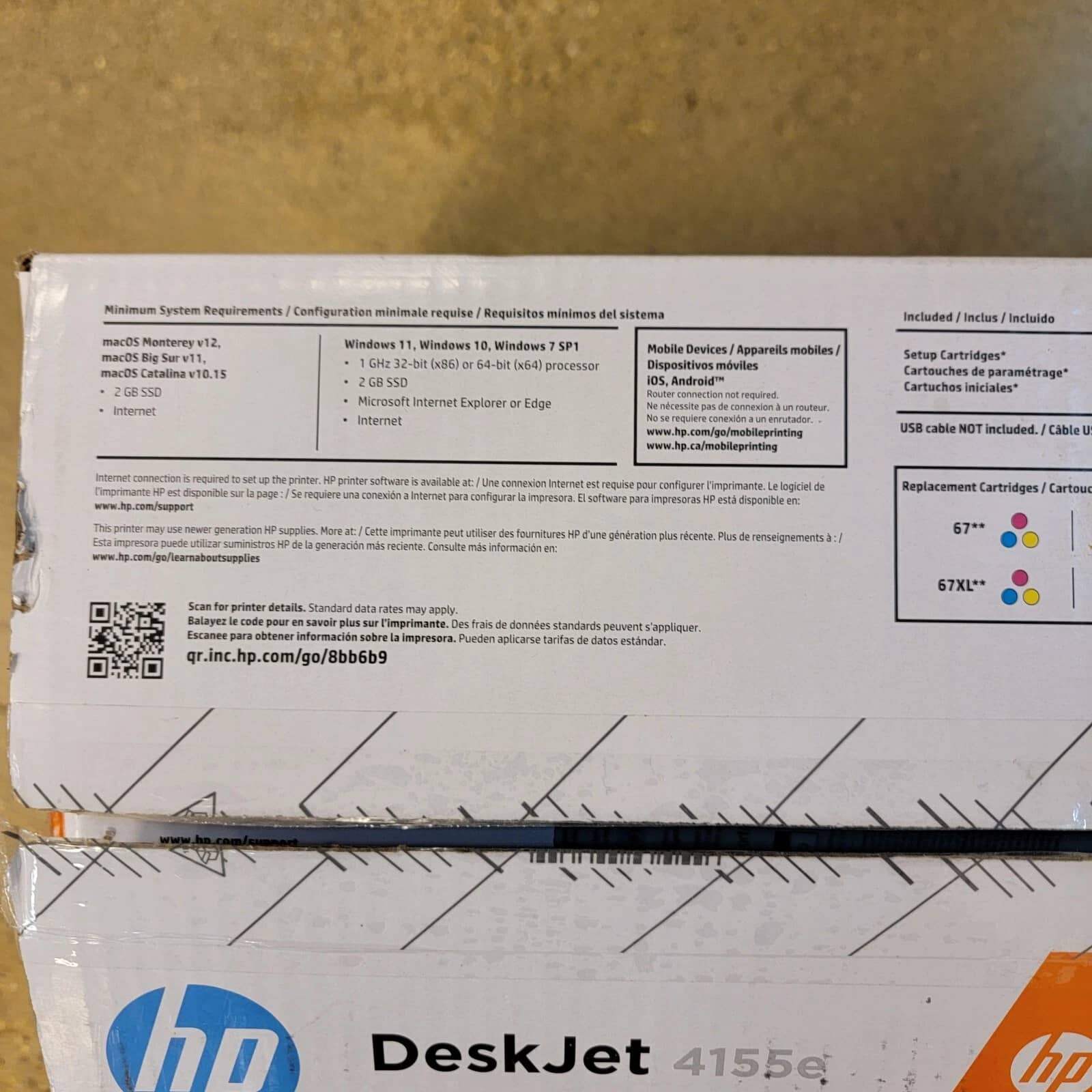HP DeskJet 4155e Printers New