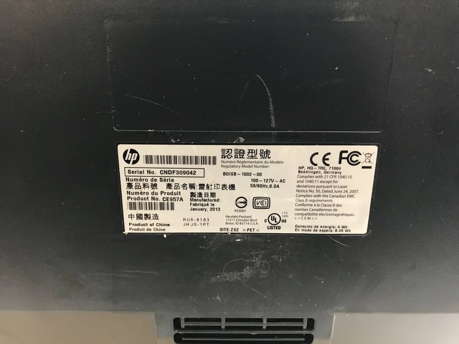 HP Laserjet 400 Color M451dn Printers Used - Good